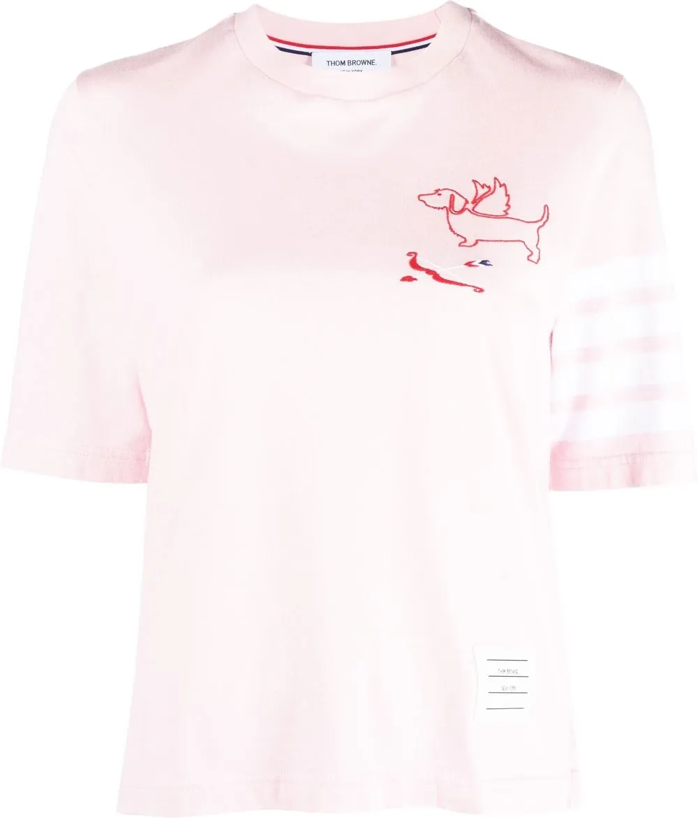 

Thom Browne Hector 4-Bar T-shirt - Pink