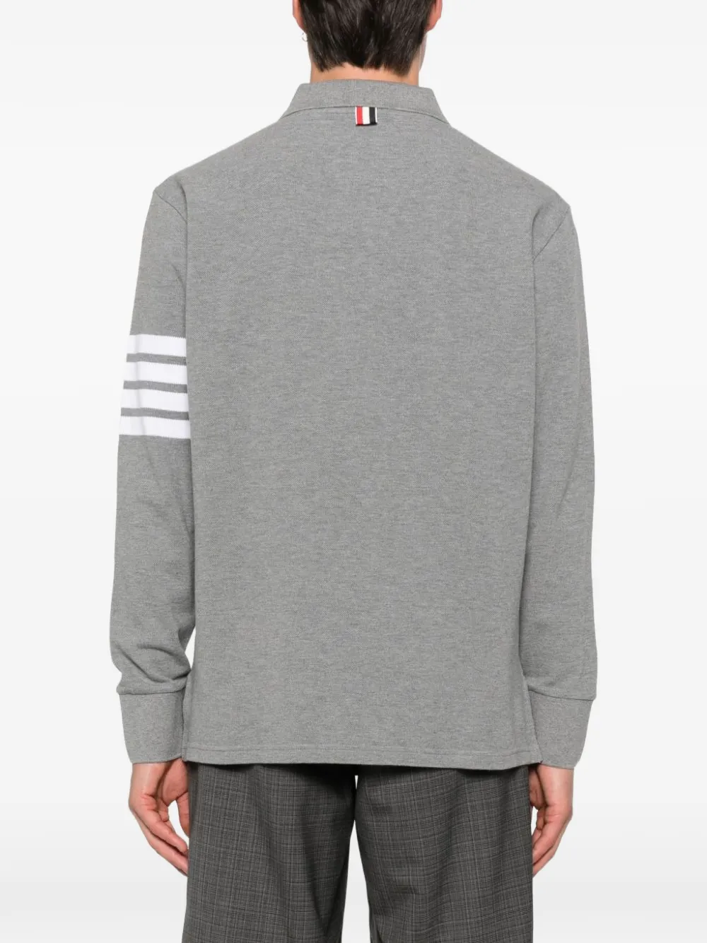 Thom Browne Poloshirt met lange mouwen Grijs