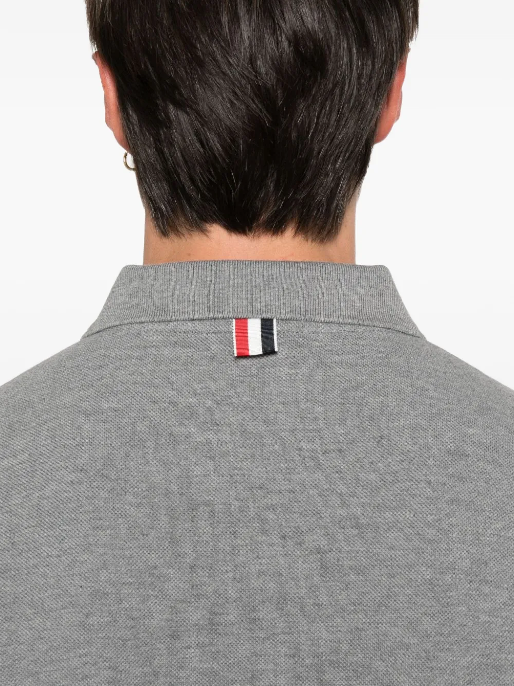 Thom Browne Poloshirt met lange mouwen Grijs
