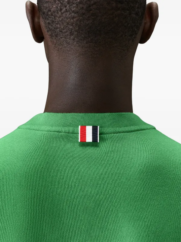 【関税込み】Thom Browne グリーン 4-Bar Tシャツ 4-Bar cotton jersey T-shirt in green - Thom Browne | Mytheresa