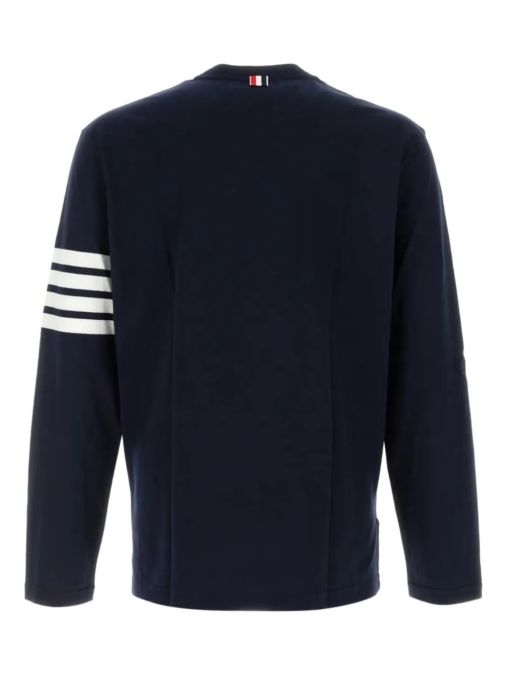 Thom Browne T-shirt met vier strepen Blauw
