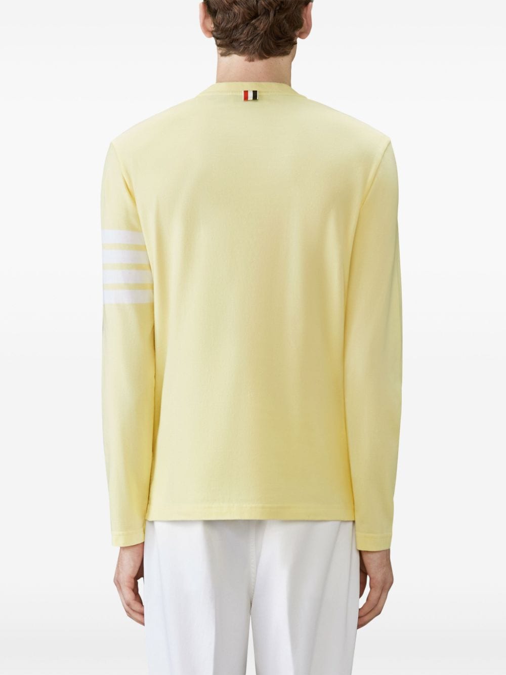 Shop Thom Browne Cotton Sweater In Yellow