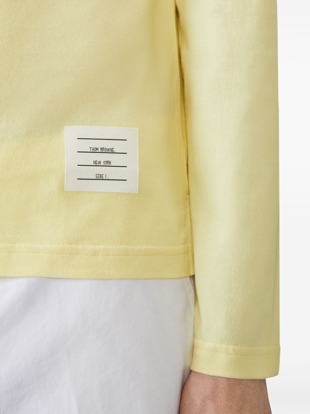 Shop Thom Browne Cotton Sweater In Yellow