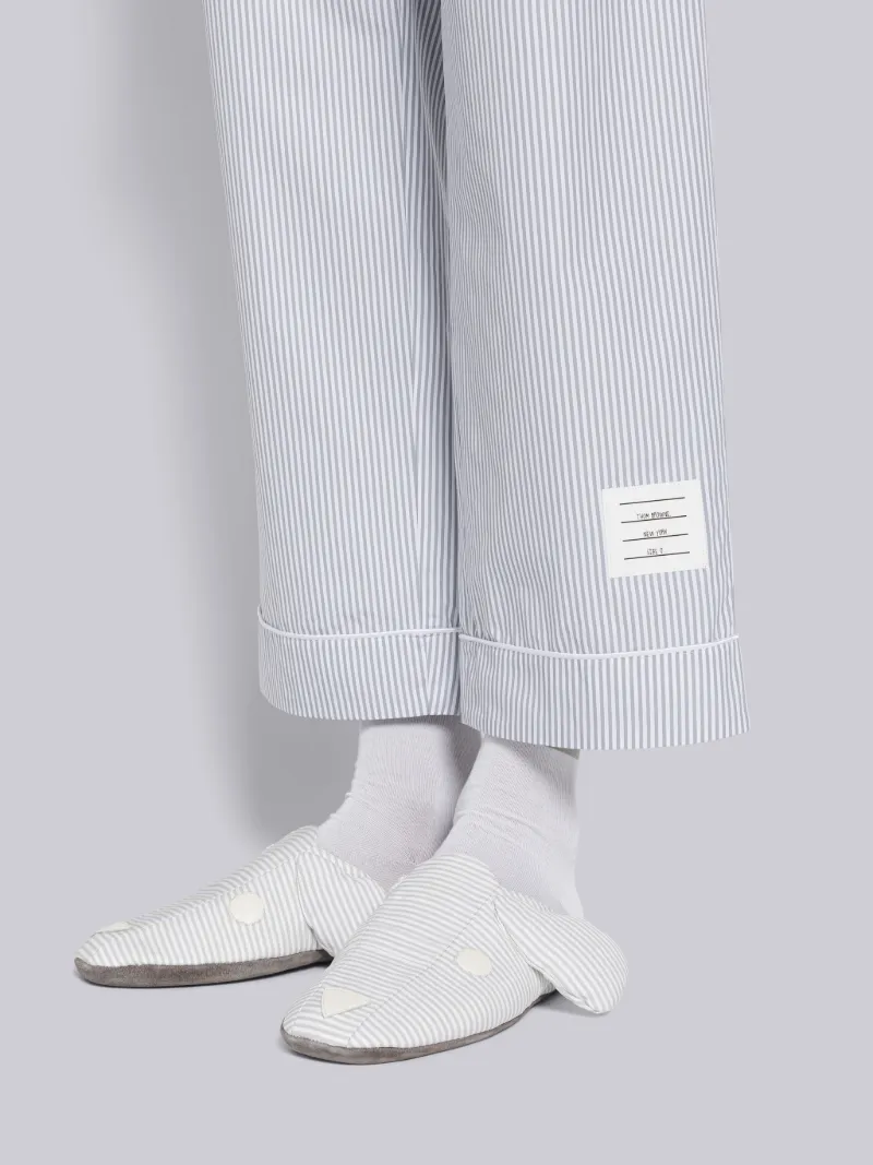 Pajama Set In University Stripe Poplin 