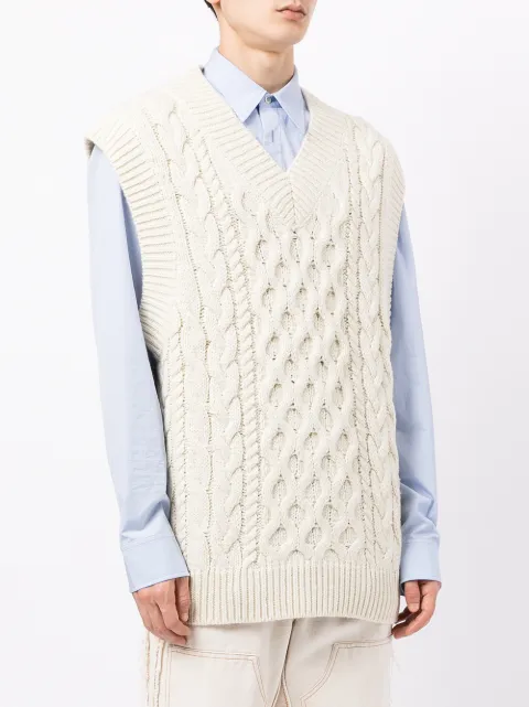 cable knit vests