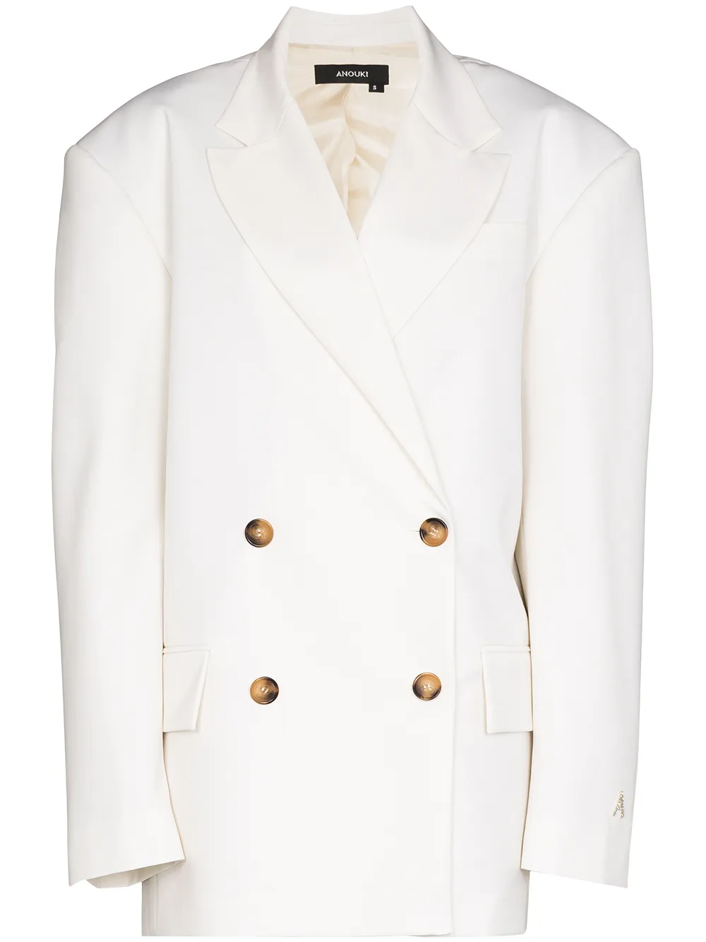 ANOUKI однобортный блейзер оверсайз