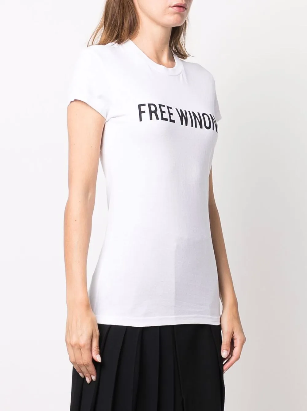 фото Off-white футболка с принтом free winona