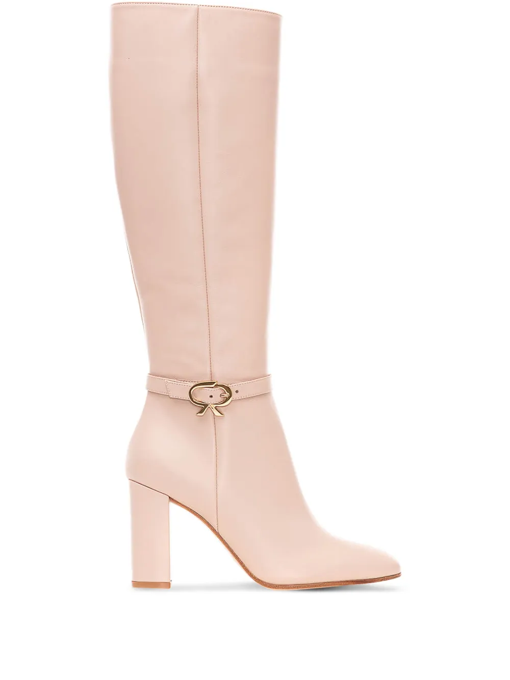 Gianvito Rossi buckle-strap leather boots Pink