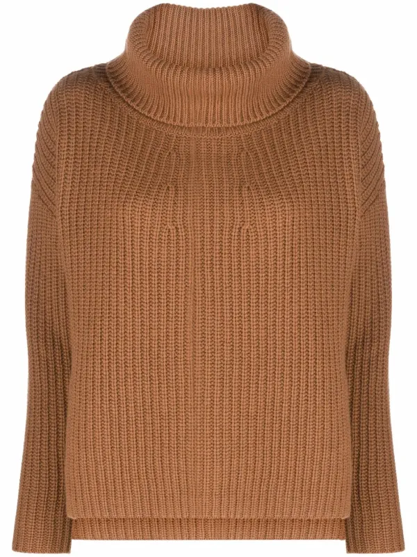 loose polo neck jumper