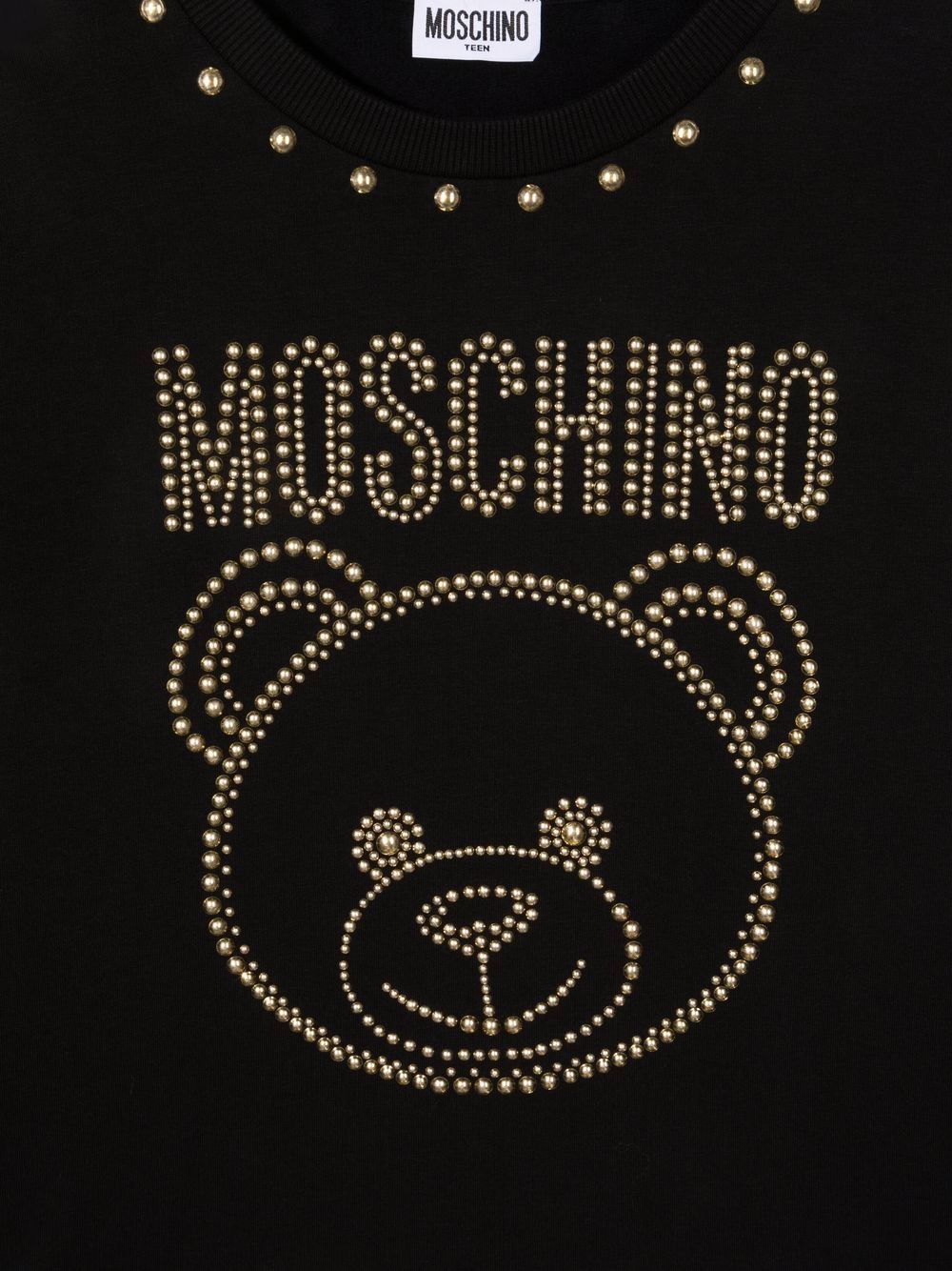 фото Moschino kids толстовка teddy bear с заклепками