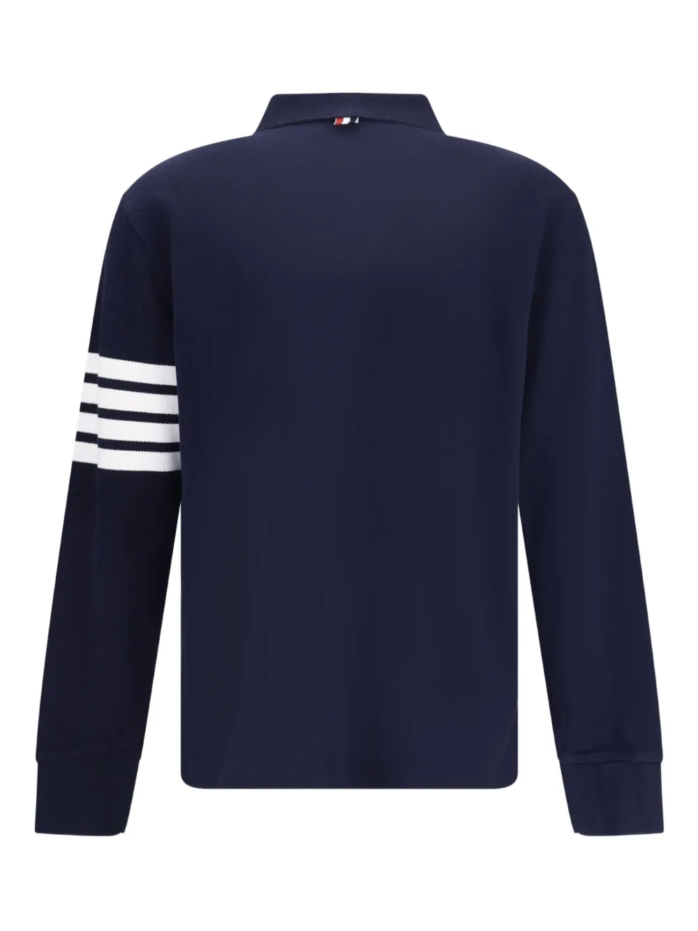 Thom Browne 4-Bar long-sleeve Polo Shirt | Blue | FARFETCH
