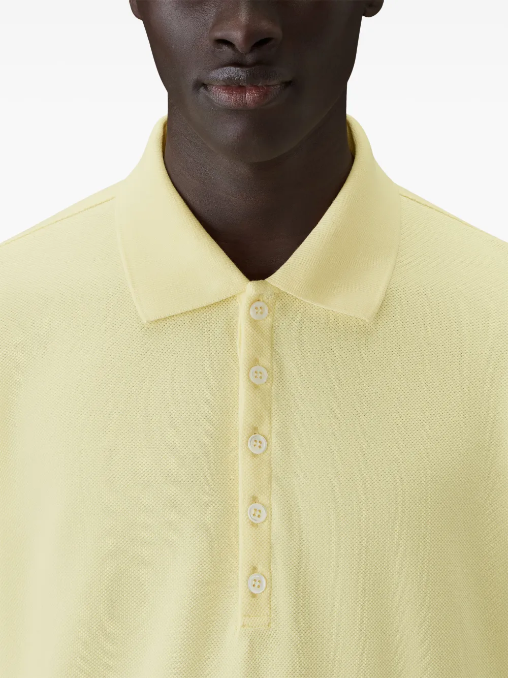 4-Bar long-sleeve polo shirt