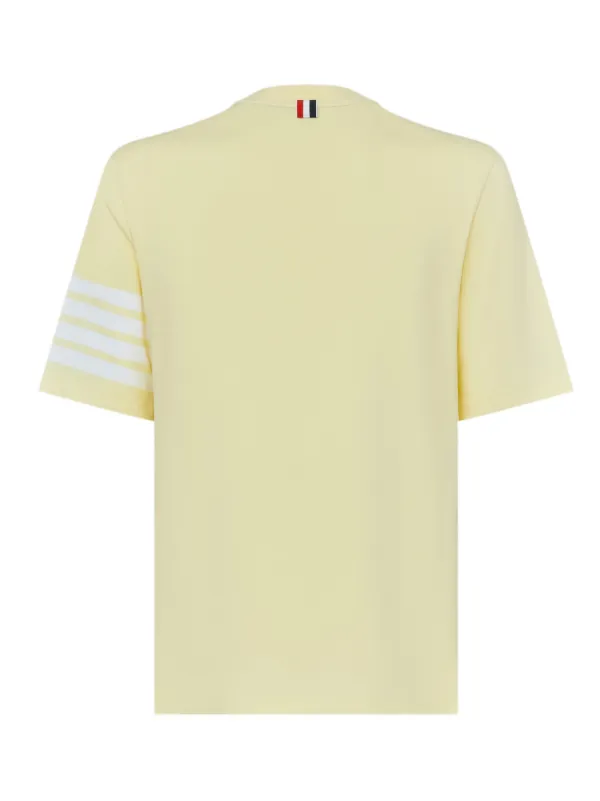 Thom Browne 4-Bar short-sleeve T-shirt | Yellow | FARFETCH ID