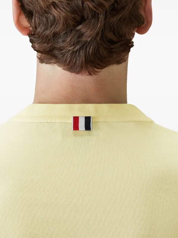 Thom Browne 4-Bar short-sleeve T-shirt | Yellow | FARFETCH ID