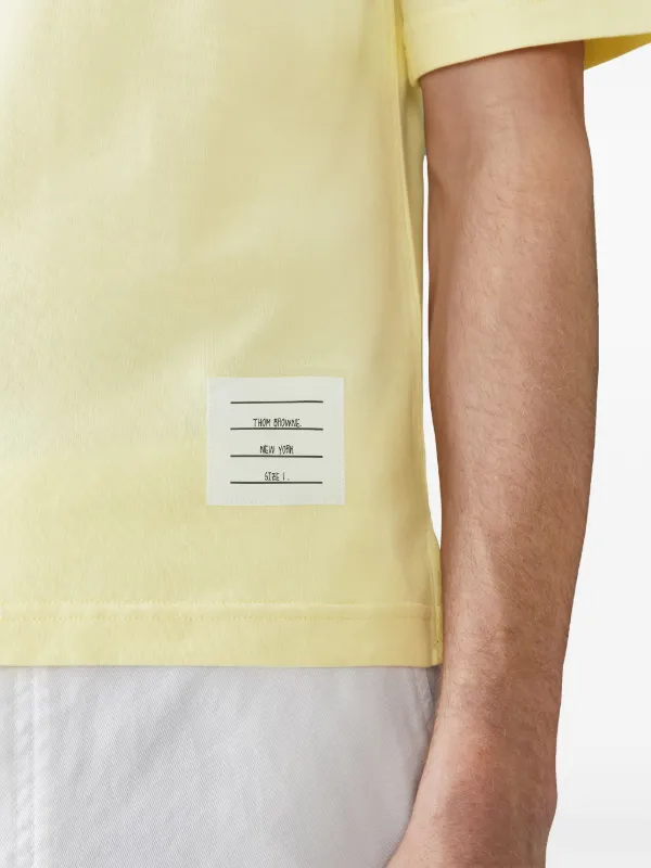 Thom Browne 4-Bar short-sleeve T-shirt | Yellow | FARFETCH