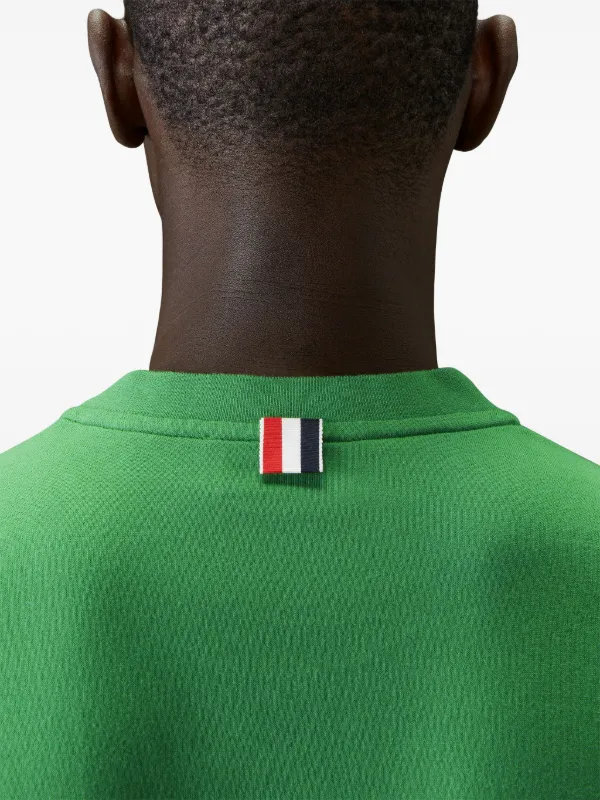 【THOM BROWNE】★送料・関税込★4-BAR長袖Tシャツ Thom Browne 4-Bar long-sleeve T-shirt | Green | FARFETCH GE