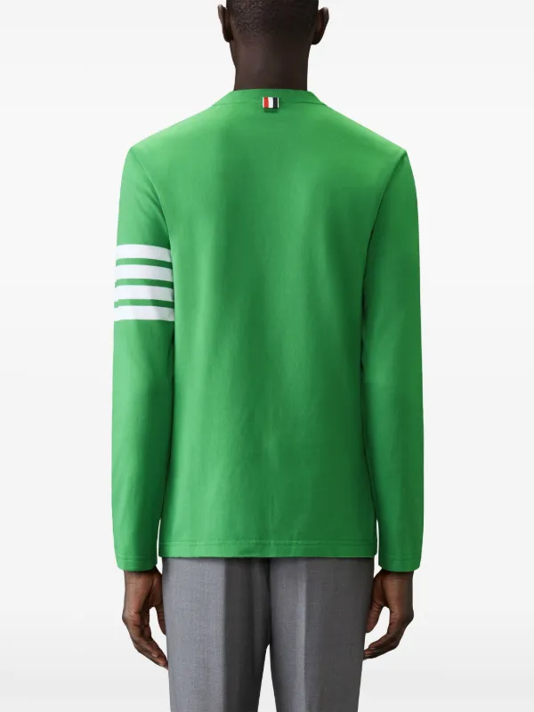 Thom Browne 4-Bar long-sleeve T-shirt | Green | FARFETCH