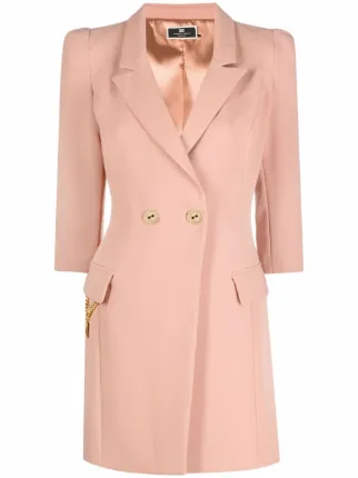 Elisabetta Franchi Abito Stile Blazer Con Dettaglio a Catena - Farfetch