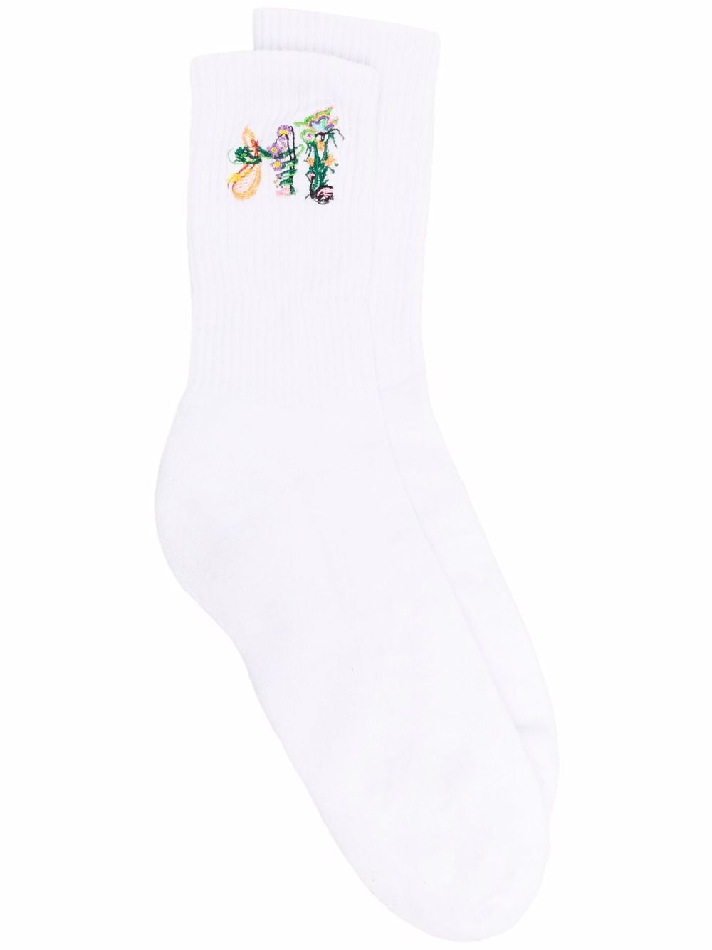 

Opening Ceremony floral-embroidered socks - Blanco