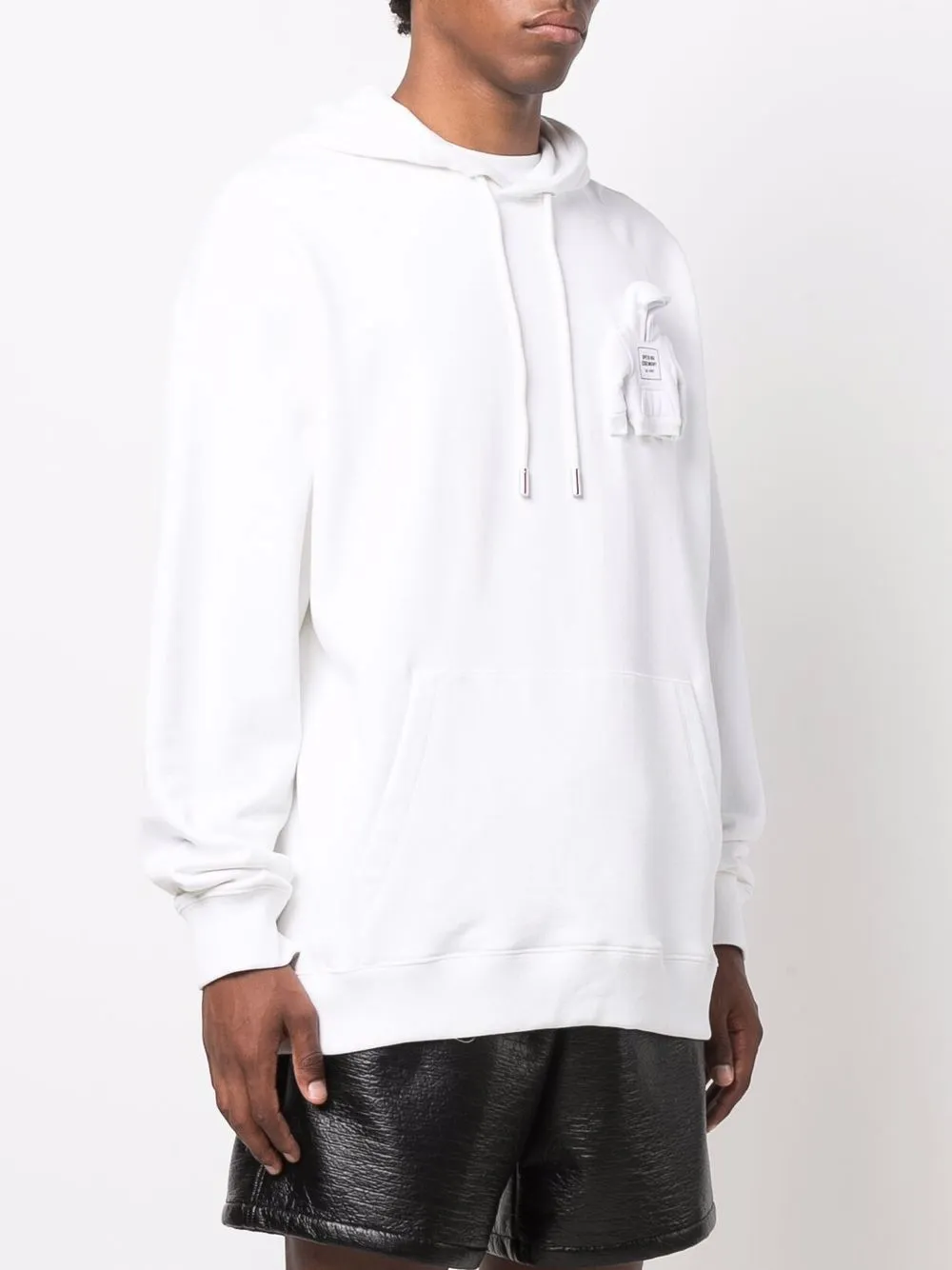 Opening Ceremony Miniature Logo Print Hoodie White Farfetch