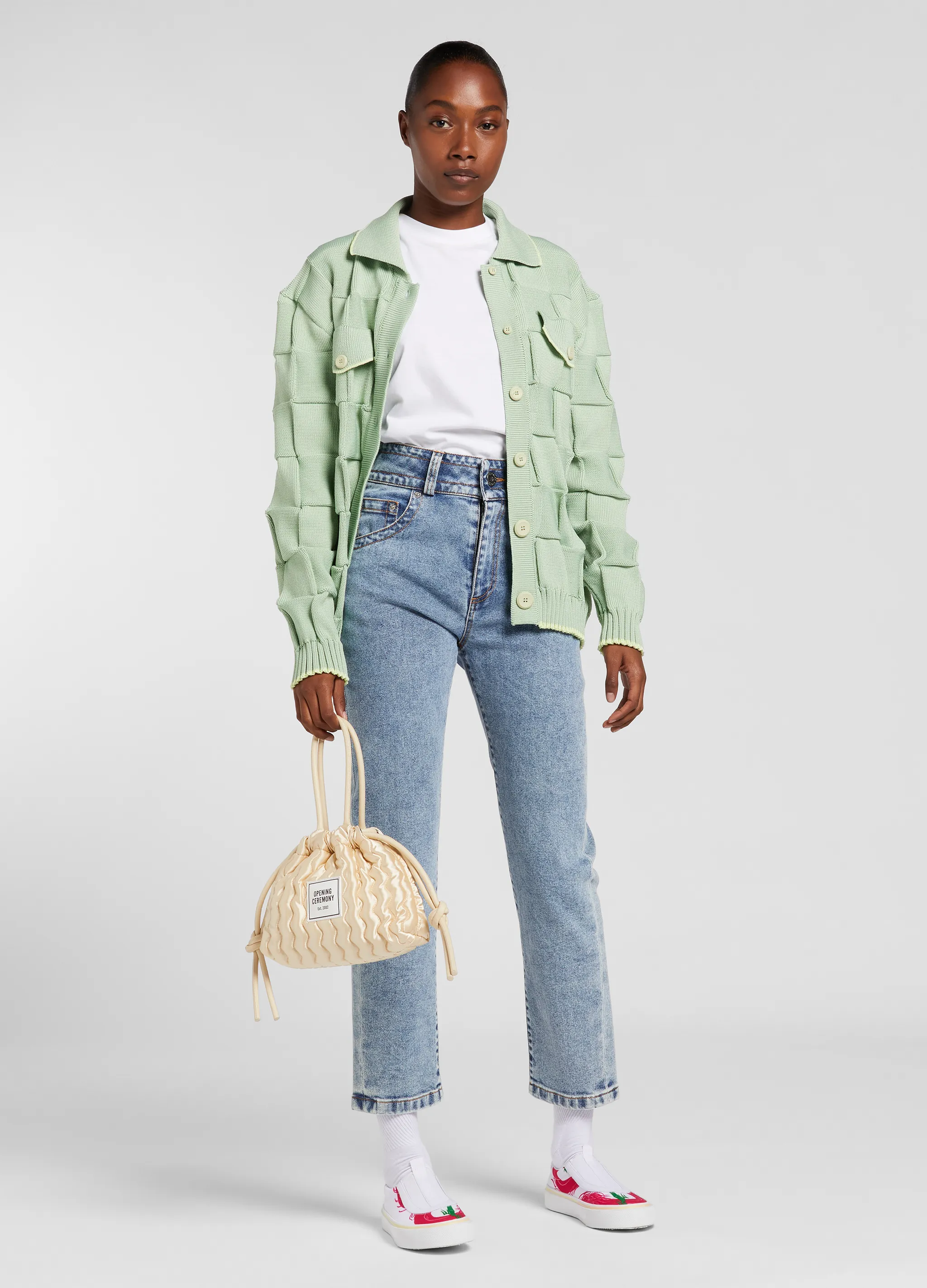 MARBLE DENIM PANTS