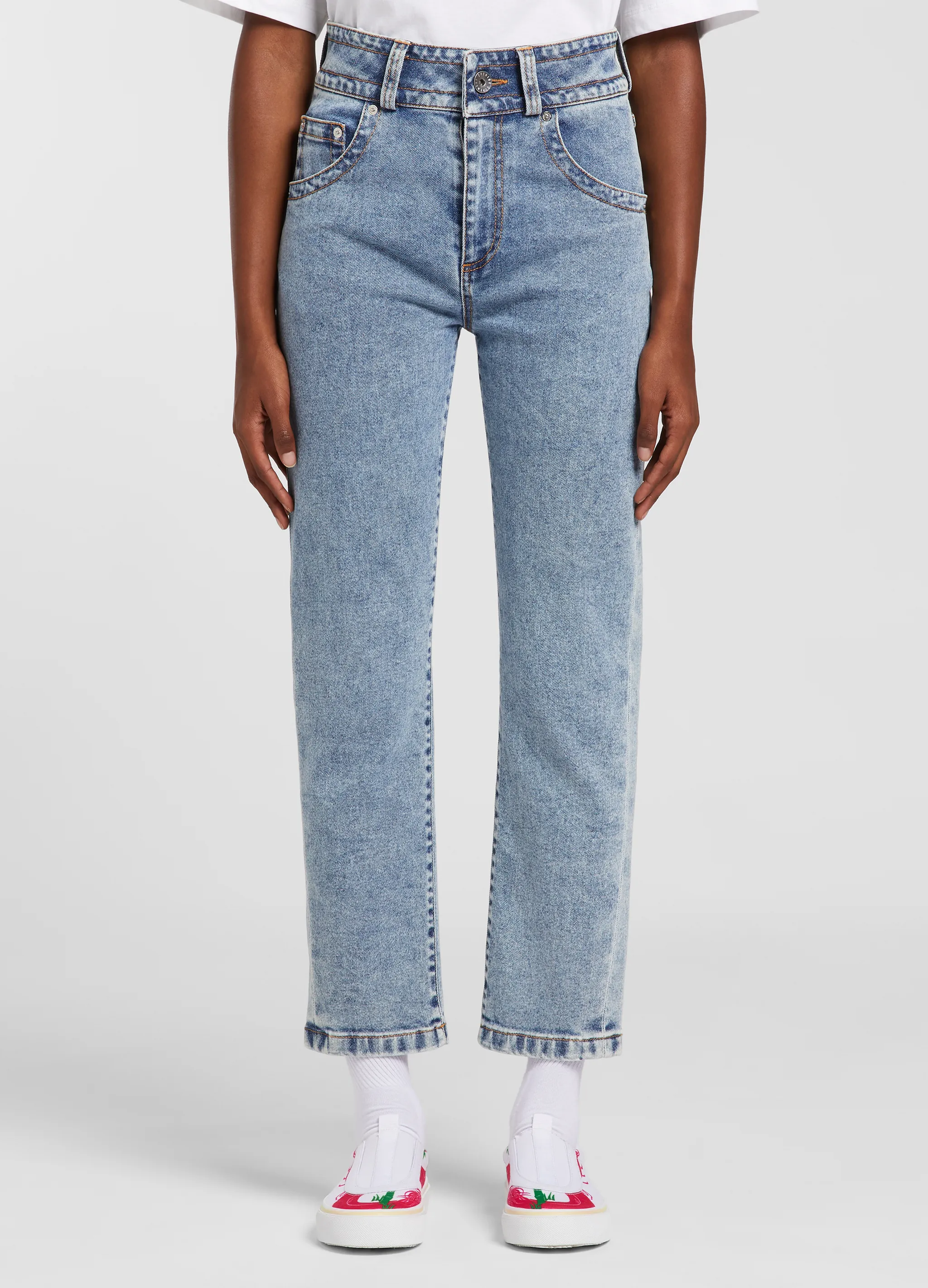 MARBLE DENIM PANTS