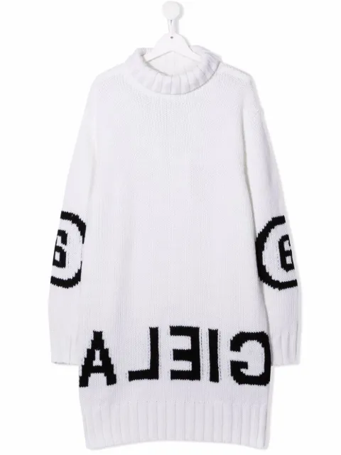MM6 MAISON MARGIELA KIDS كنزة واسعة بطبعة شعار الماركة