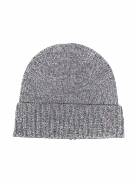 POLO RALPH LAUREN KIDS ribbed-trim wool beanie 