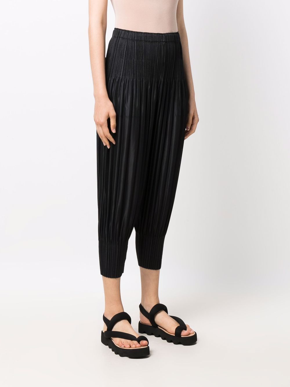 фото Pleats please issey miyake укороченные плиссированные брюки