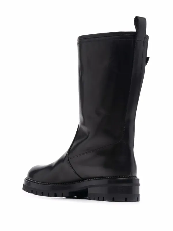 Versace Safety Pin mid-calf Boots | Black | FARFETCH