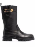 Versace Safety Pin mid-calf boots - Black