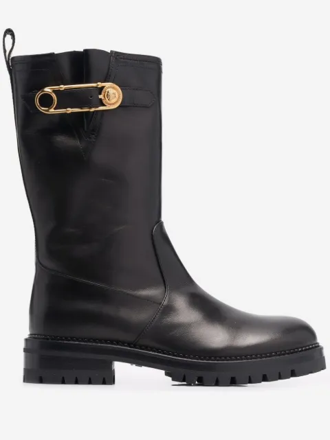 Versace Stiefel mit Sicherheitsnadel
