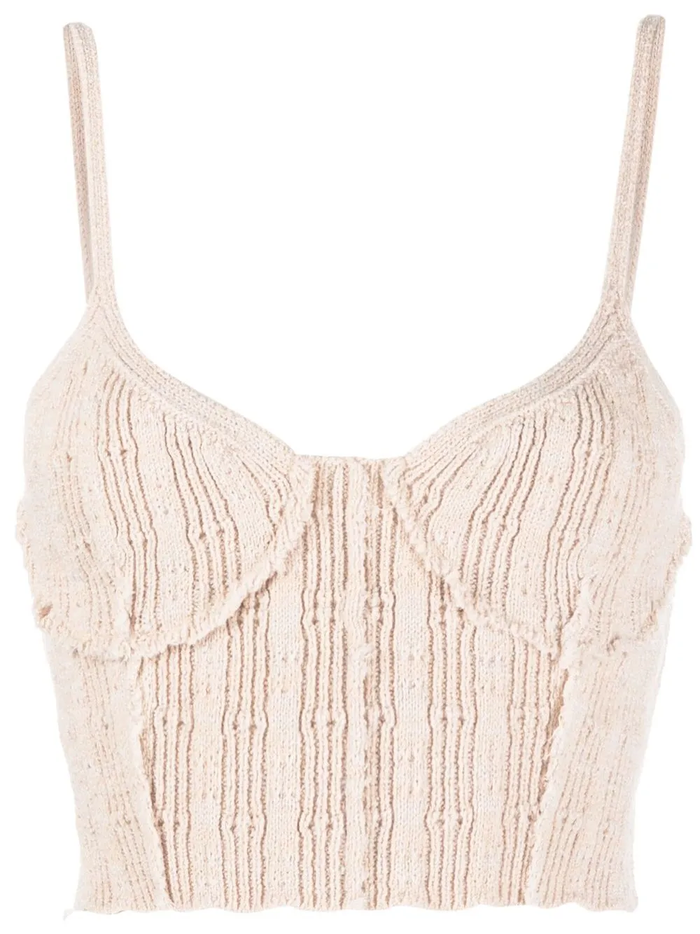 

Acne Studios knitted crop top - Neutrals