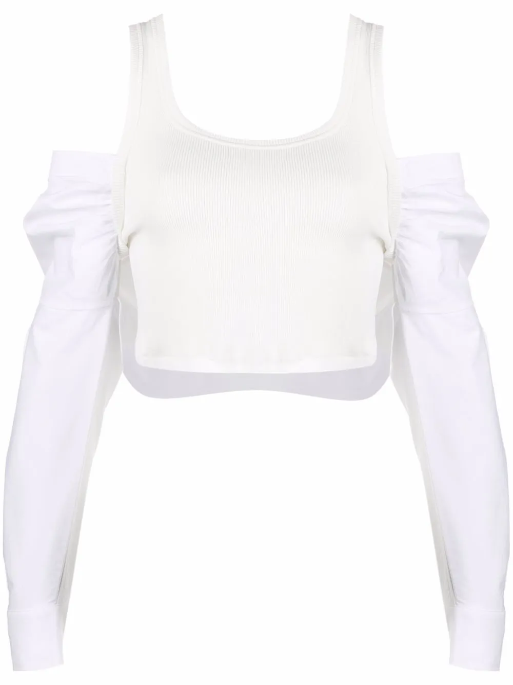 фото Alexanderwang.t укороченный топ с открытыми плечами