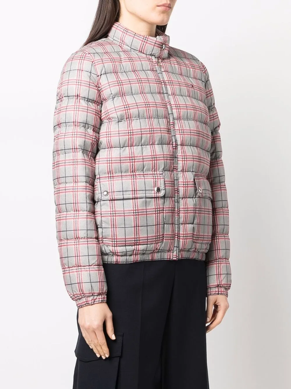 фото Tommy hilfiger бомбер-пуховик в клетку тартан