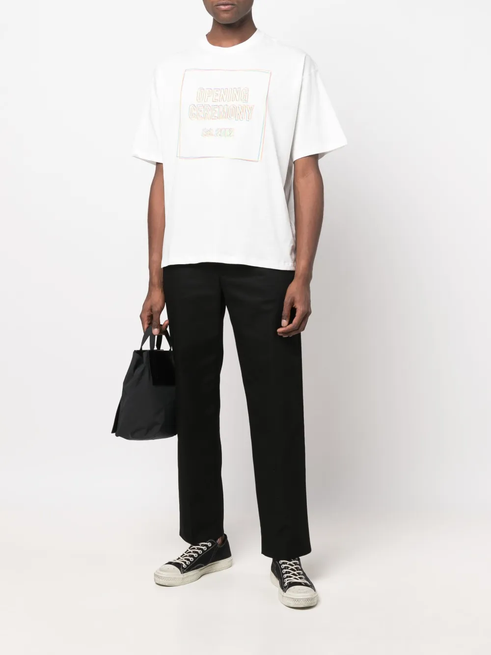 Opening Ceremony T-shirt met logoprint - Wit