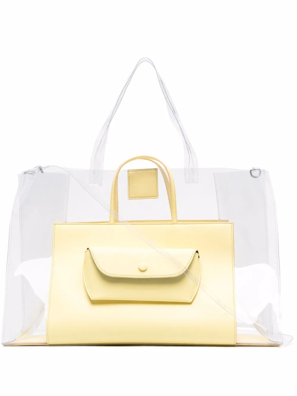Opening Ceremony Clam transparent tote bag - Yellow