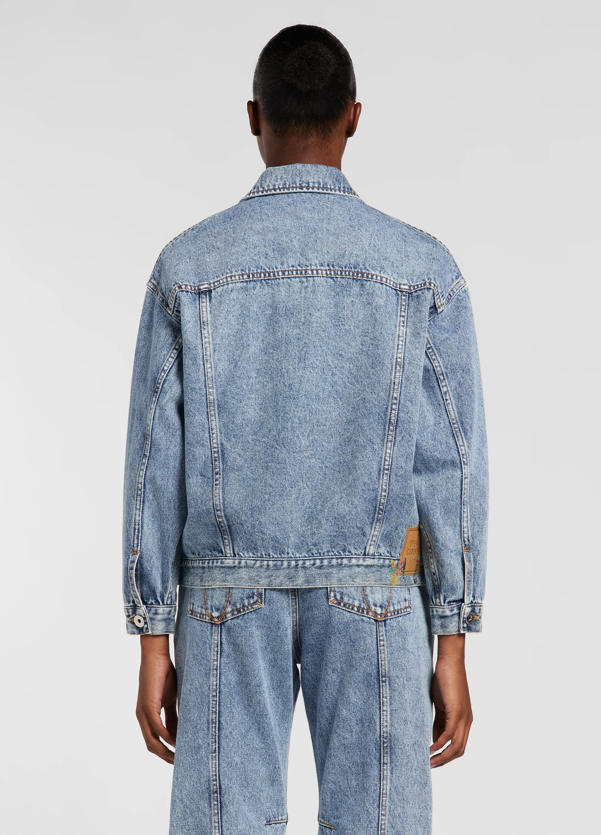 MARBLE DENIM CABAN
