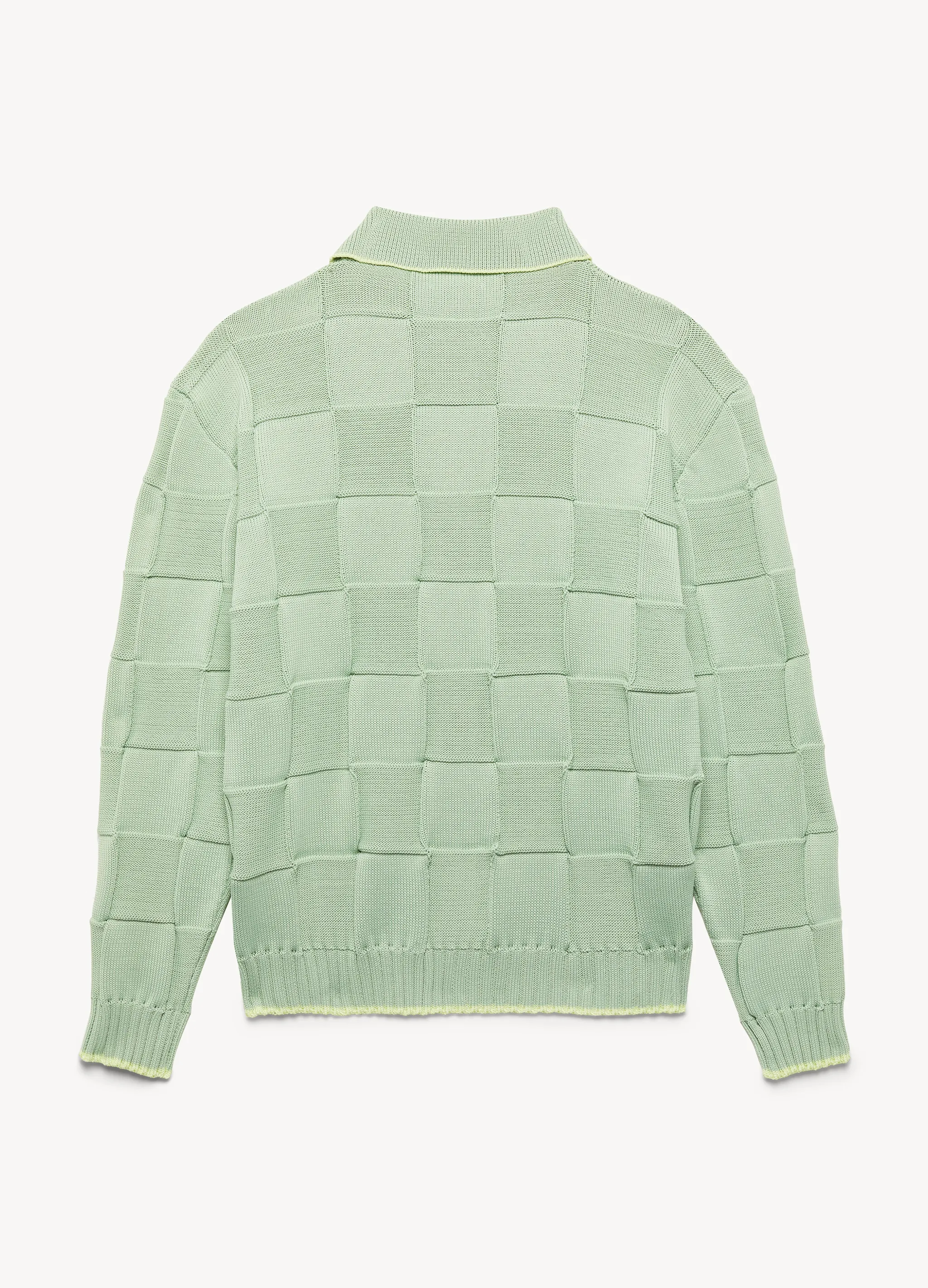 ALL OVER WEAVING BOX CARDIGAN