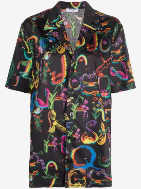 Opening Ceremony alphabet-print short-sleeved shirt