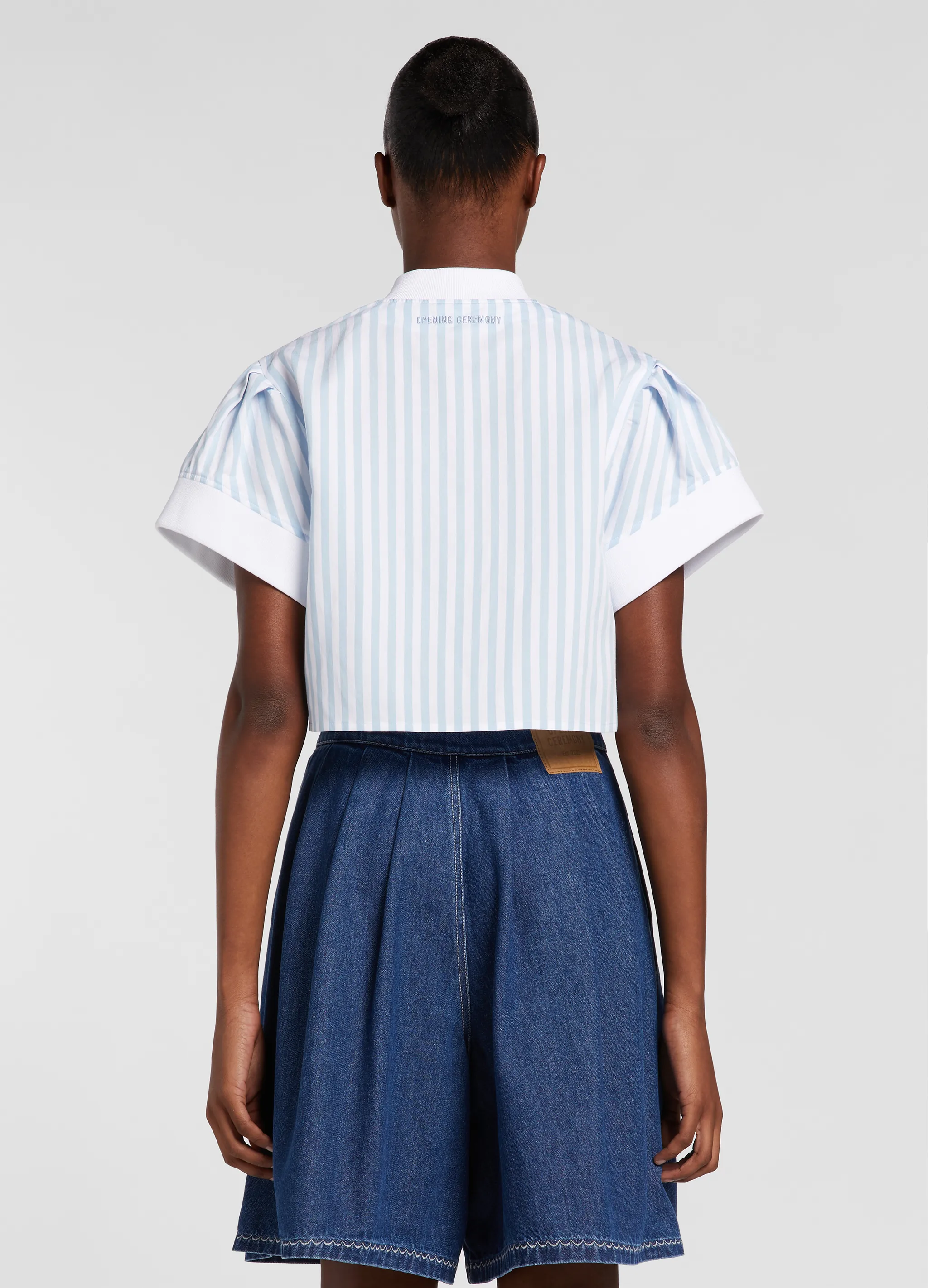 BIGSTRIPES PUFF SLEEVES SHIRT