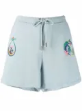 Opening Ceremony logo-embroidered track shorts - Blue