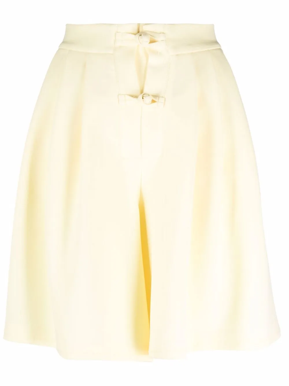 Opening Ceremony shorts anchos con pinzas - Amarillo