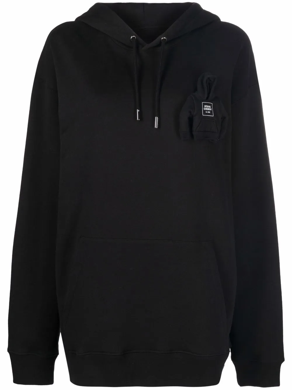 

Opening Ceremony hoodie con parche Miniature - Negro