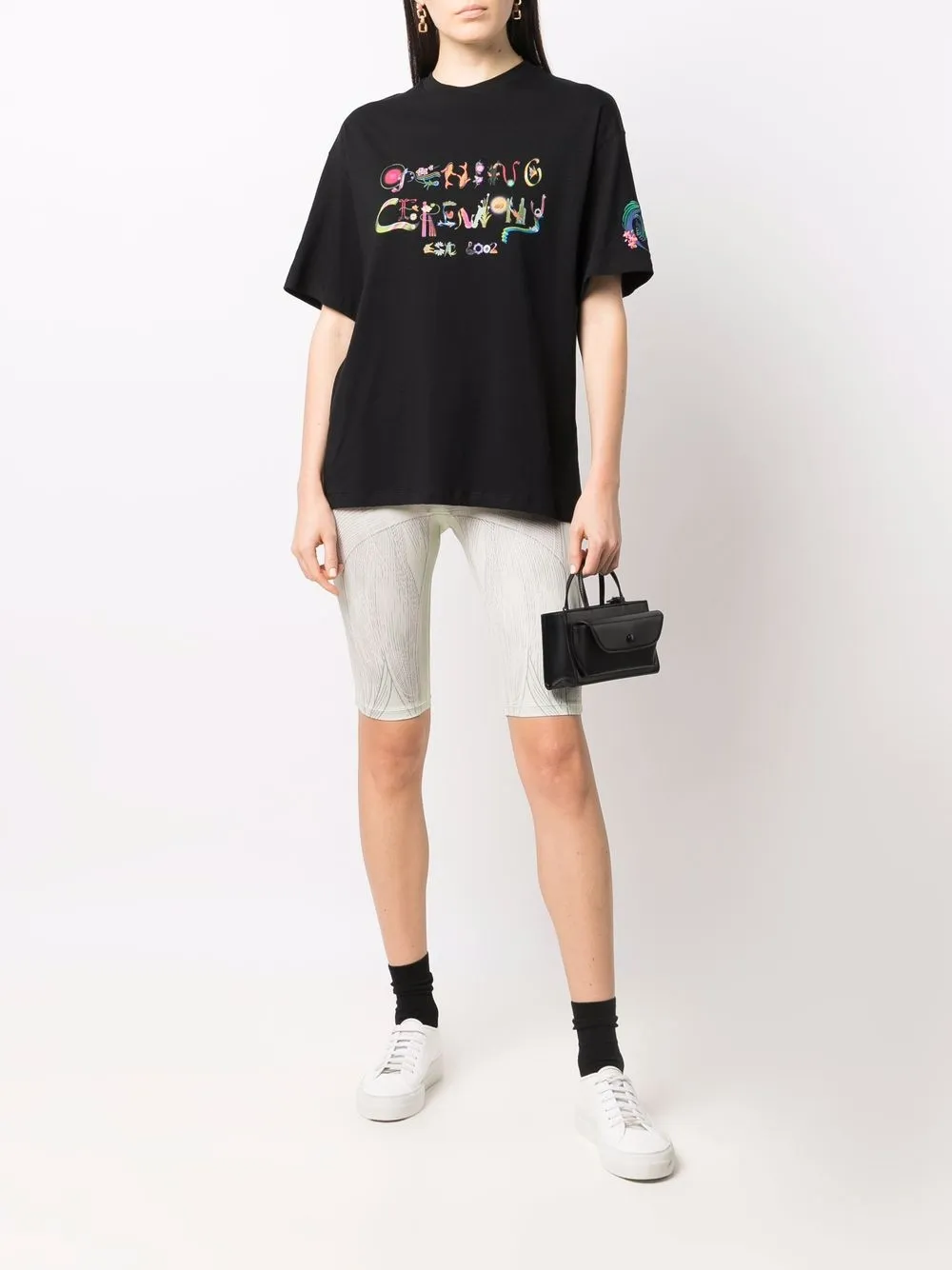 Opening Ceremony T-shirt met logoprint - Zwart