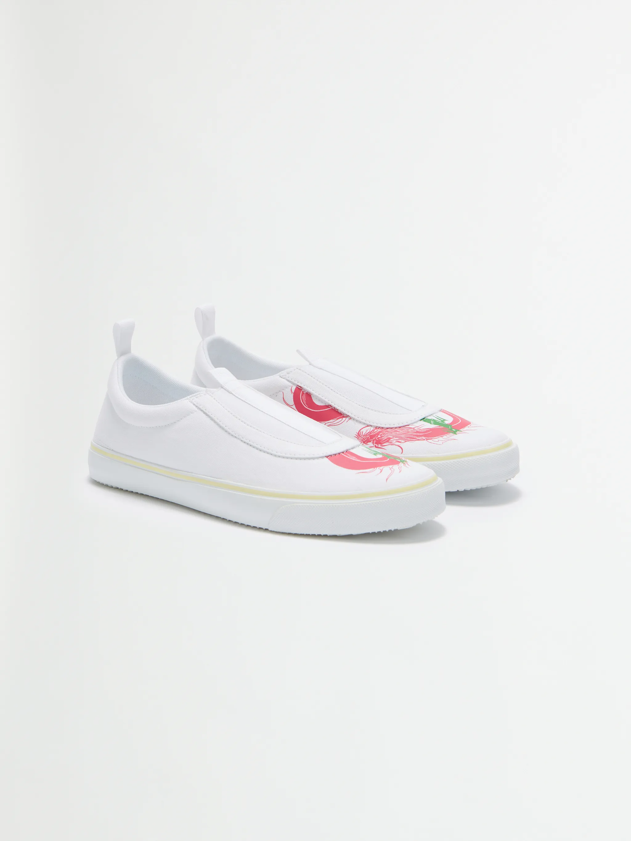 SLIP ON DRAGON PRINT
