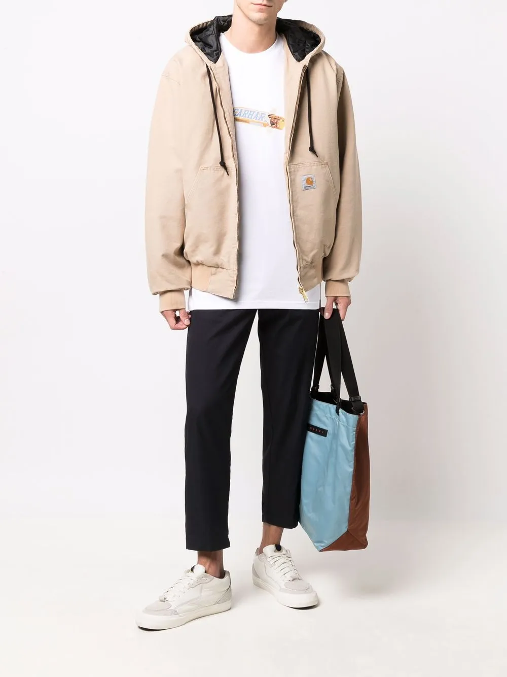 фото Carhartt wip куртка с капюшоном и нашивкой-логотипом