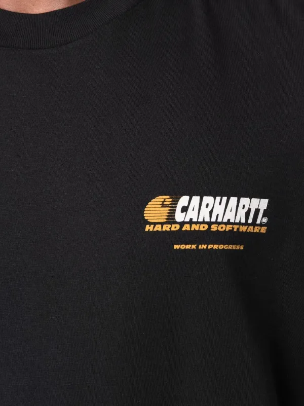 Carhartt Wip Logo Print T Shirt Farfetch