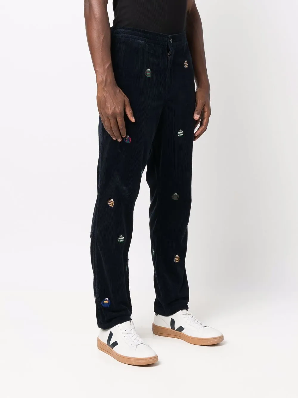 фото Polo ralph lauren вельветовые брюки чинос с вышивкой