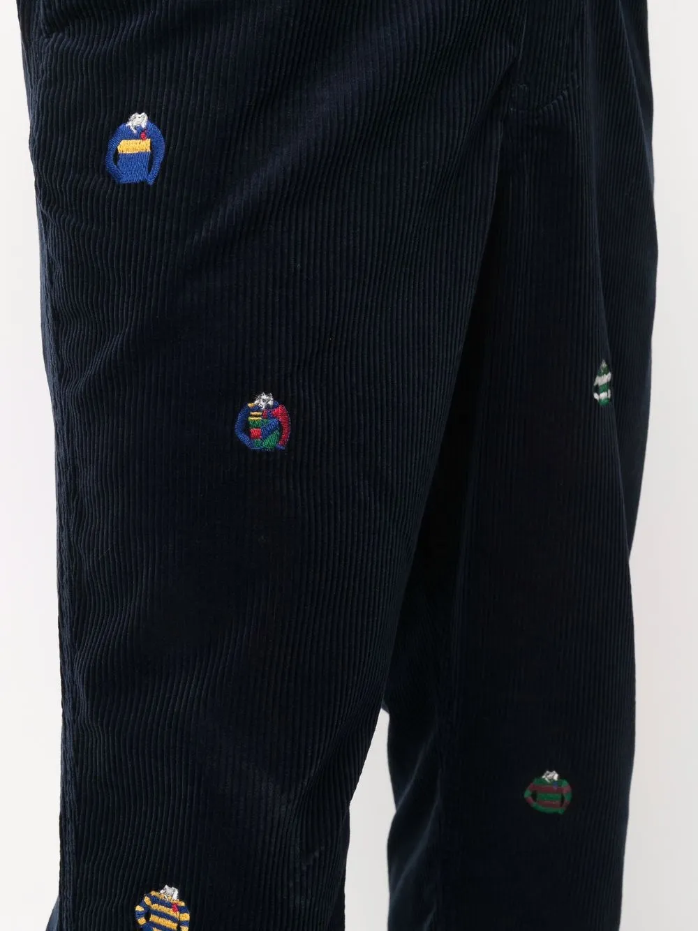 фото Polo ralph lauren вельветовые брюки чинос с вышивкой